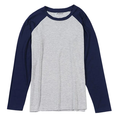 Men's Long Sleeved Plus Size Soft Loose Breathable  Sleepwear Spring Summer Autumn and Winter Season Pajamas  Home Wear Tpi Tops