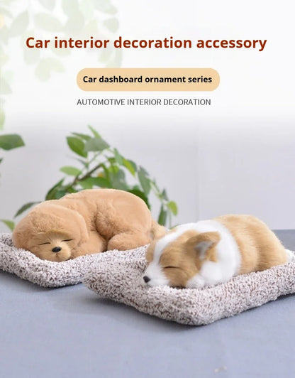 Car Activated Carbon Car Interior Decoration Simulation Dog Center Console Car Supplies Bamboo Charcoal Dog Doll Ornaments