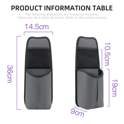 Car Seat Back Bag With Tissue Holder Car Seat Side Storage Bag Car Multifunctional Hanging Drink Holder Mesh Storage Pocket