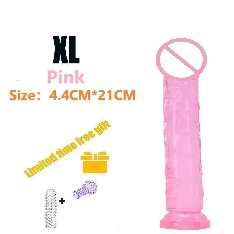 Dildos Sex Toys Dick Cheap Soft Female Vagina Clitoris Anal Masturbators Penis with Suction Cup 5 Colors Consolador Dildo Gode
