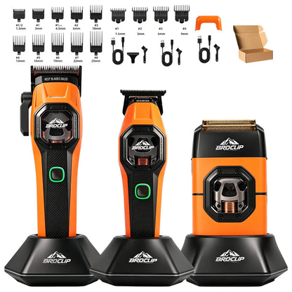 New Professional BRDCLIP Salon Barber Kit vector motor Hair Clipper 7800-13000RPM Trimmer 8000-13000RPM Metal body 2603 Shaver