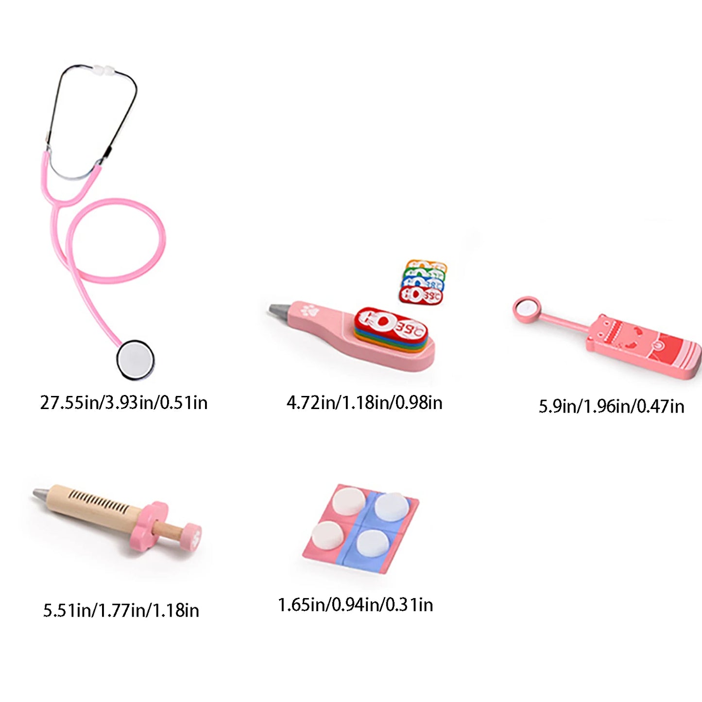 Children's wooden house simulation medicine box doctor set nurse boy girl baby role-playing toy