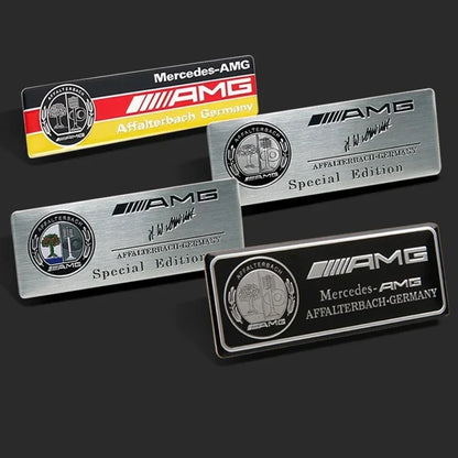 80x30mm car metal AMG badge sticker for Mercedes-Benz W203 W204 W205 W210 W211 W212 W463 W464 W164 W176 CLA CLS GLA decorate