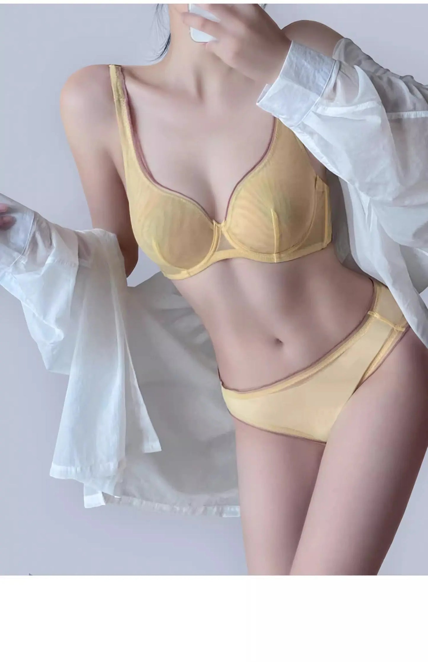 Women Summer Lingerie Set Push Up Bra Comfort Lift Seamless Push Up Bra for Women Full Cup No Underwire Ultra Thin Bra S-2XL Hot