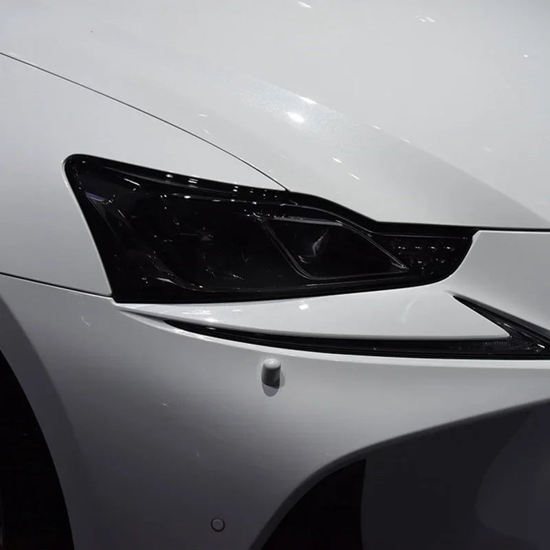 2 Pcs Car Headlight Protective Film Transparent Black TPU Sticker For Lexus IS 2016-2020 IS 200t 300h 250 F Sport Accessories