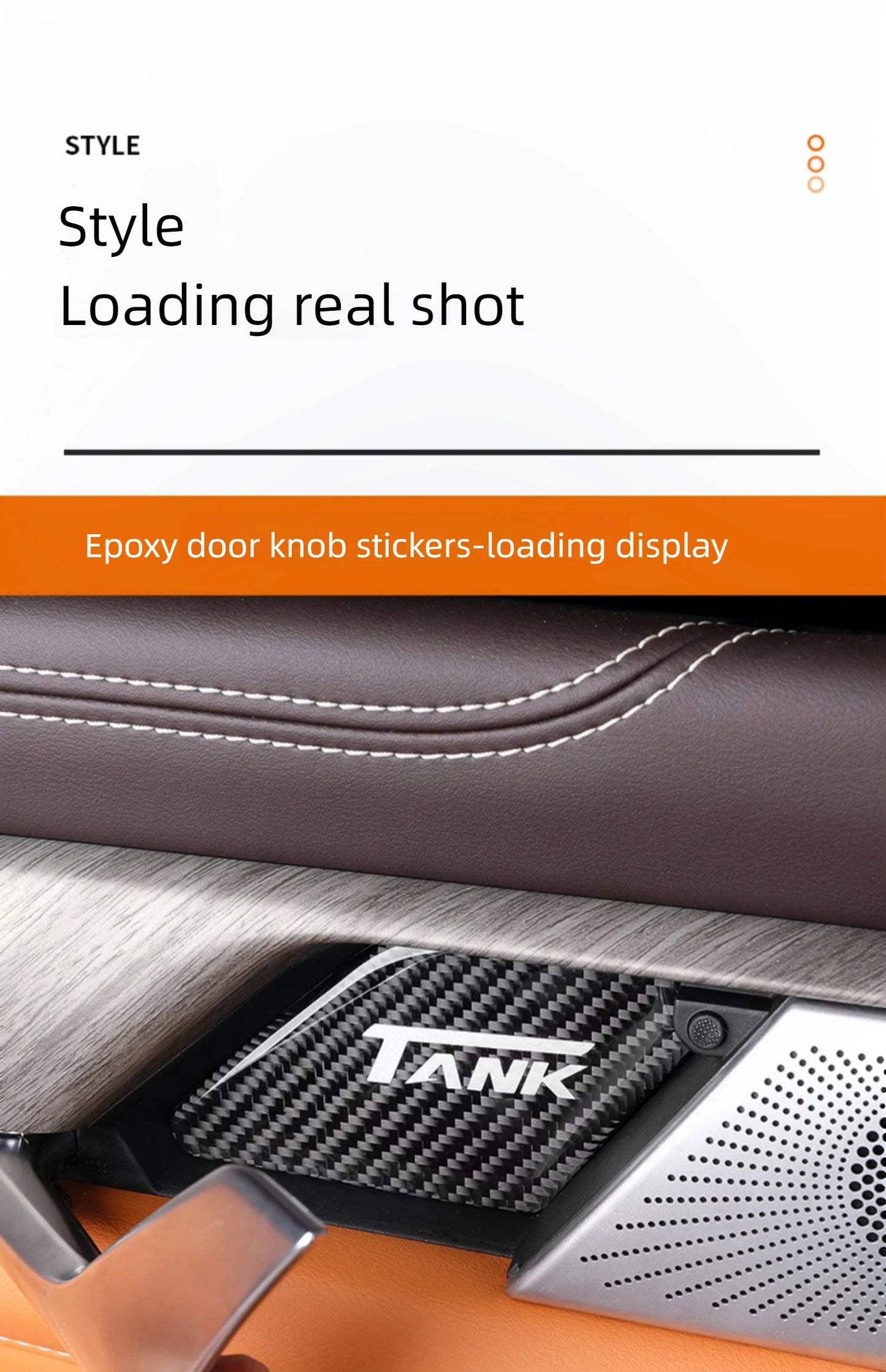 For Great Wall Tank 500 Inner Door Bowl Patch Protective Patch Carbon Fiber Decorative Patch Automotive Interior Supplies