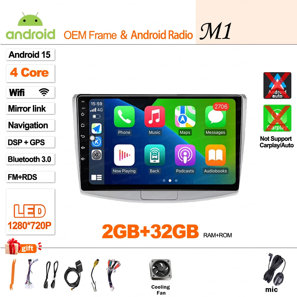 For Volkswagen VW Passat B6 B7 B8 CC 2007- 2021 Android 16 Car Radio Multimedia Video Player GPS Navigation Touch Screen RDS 5G