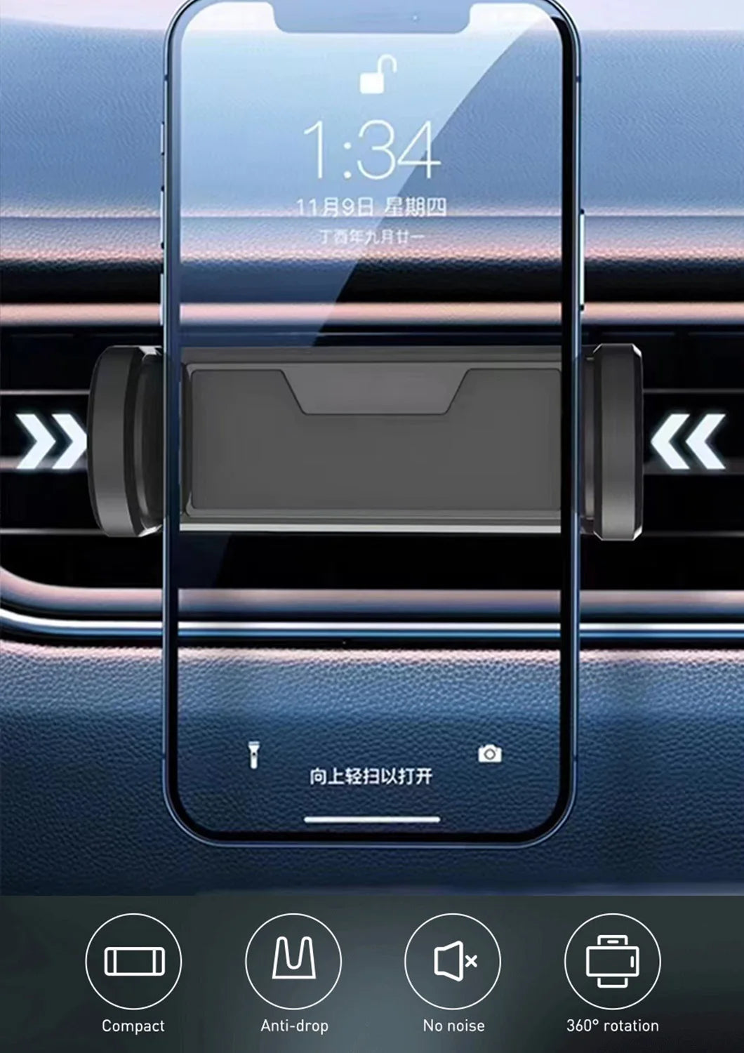 2025NEW Car Phone Holder For Universal Mobile Phone Holder Stand Car Phone Stand For Car Air Outlet Mount Car Cell Phone Support