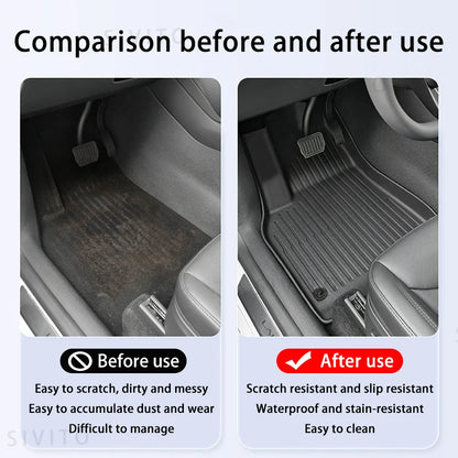 Foot Pad For Tesla Model YL Launch 2026 LHD Floor Mats Trunk Mat Back Cushion Anti-fouling Wear-resistant  Model YL Foot Pad Set
