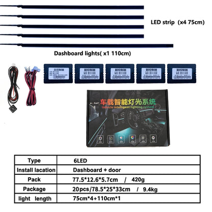 car interior accessories car interior ambient rgb light bar controller Footlight Door lights horn light led lamp for storage