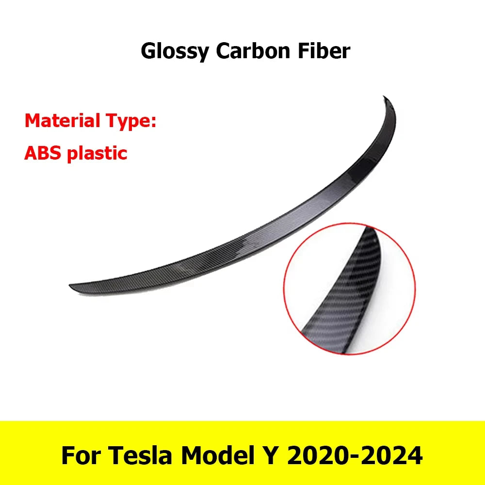 For Tesla Model Y 2024-2020 ABS Carbon Fiber Wings Original Performance Spoiler Model 3 2023-2026 Highland Exterior Accessories