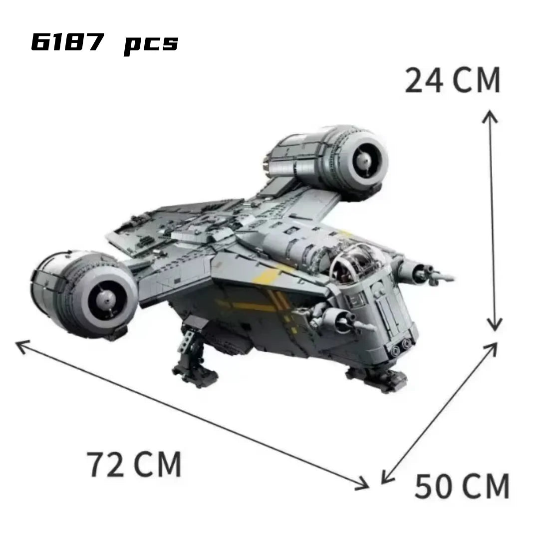 Cheaper 2026 The Razor Crest Assembly Building Dispaly Model Set Compatible 6187Pcs Creativity Spaceship Brick for Adults Gift S