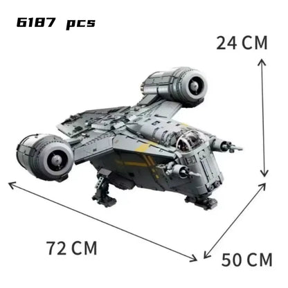 Cheaper 2026 The Razor Crest Assembly Building Dispaly Model Set Compatible 6187Pcs Creativity Spaceship Brick for Adults Gift S