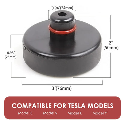 1/4Pcs Jack Rubber Pad Anti-slip Lifting Jack Soft Pad Hard-wearing Car Jack Rubber Support for Tesla Model Y for Tesla Model 3