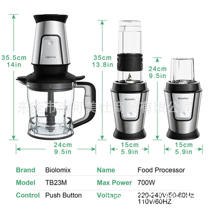 Multifunctional household electric mixer juicer grinder kitchen stick food supplement machine meat grinder