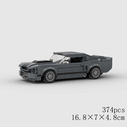 Classical Car Speed MOC SUV Racing Police Model Building Bricks Roadster Vehicle City Super Race Blocks Technical Christmas gift
