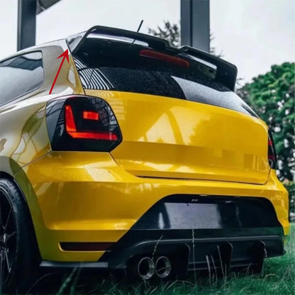 OTG STYLE Car Rear Boot Roof Lip Spoiler Wing For VW POLO MK5 6R 6C 2009-2017 Glossy Black Rear Boot Tail Wing Lip