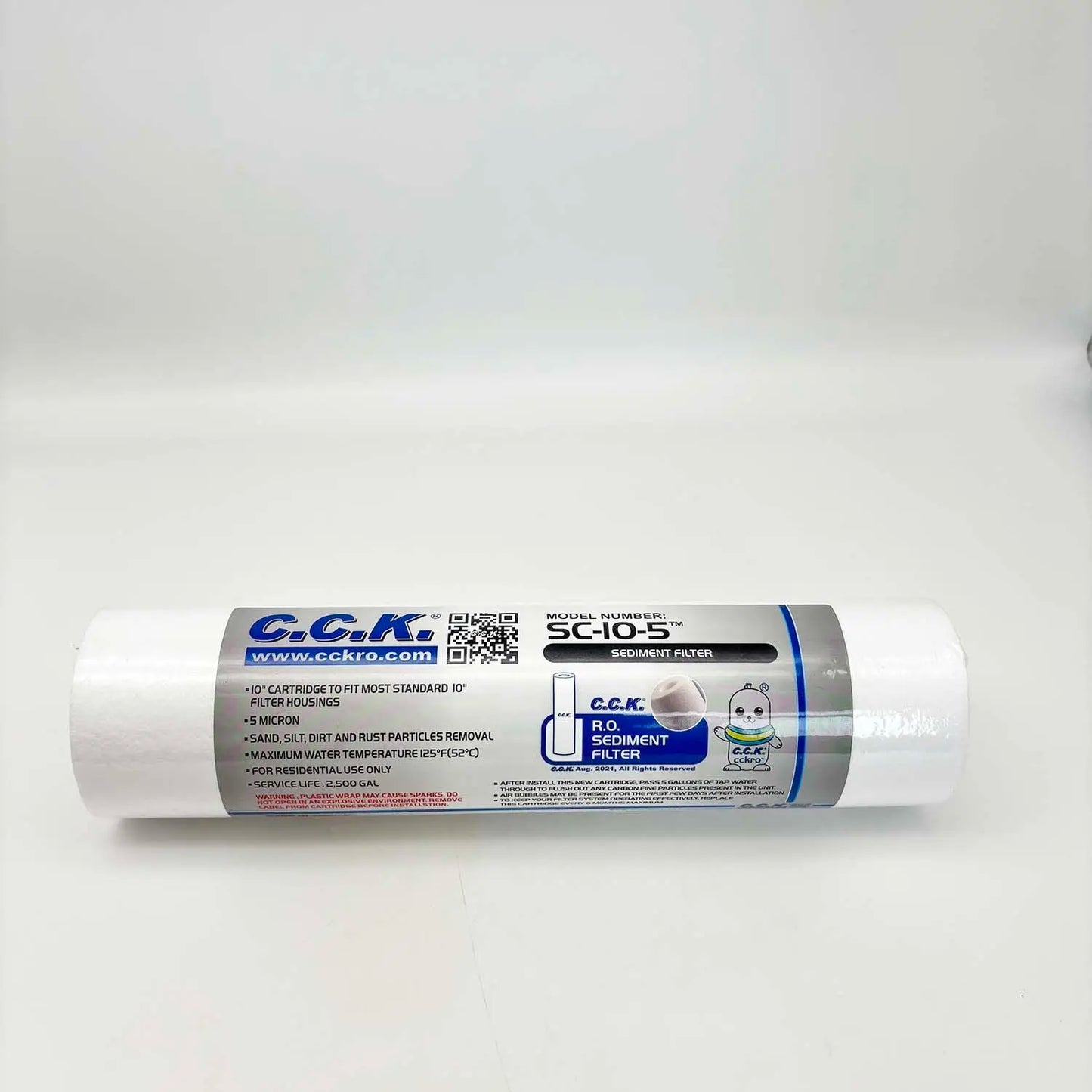 4Pcs 5 Micron 10"x2.5" Sediment Filter Compatible with P5, AP110, WHKF-GD05 & Well Water RO Units