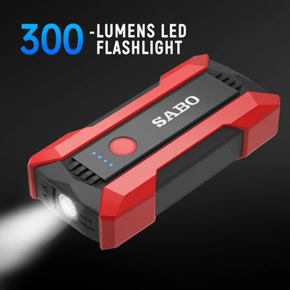 12V Car Emergency Start Power Supply Portable Cars Jump Starter Multifunctional Battery Illuminable Automobiles Accessories