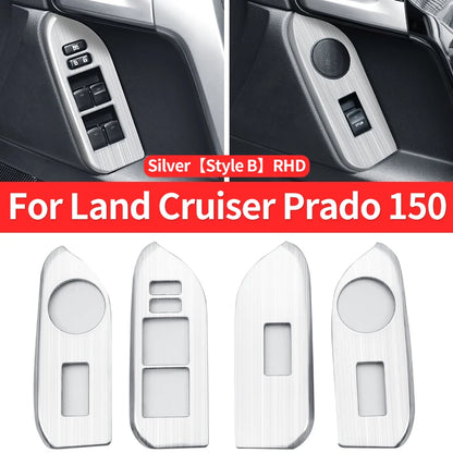 For 2010-2021 Toyota Land Cruiser Prado 150 Interior Modification Accessories Glass Button Panel FJ150 J15 Car Door Handle