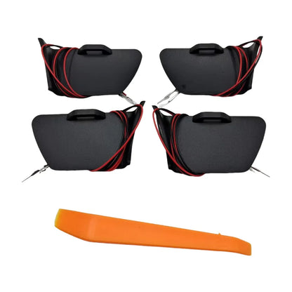 LHD RHD For Toyota Hilux Revo Fortuner 2015-2022 Car LED Door Bowl Armrest Atmosphere Light Interior Lights Bowl Handle Frame
