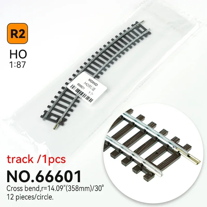 Ho scale 1/87 Train Track Model Railway  Be Powered Nickel Silver Narrow Gauge Curved Track Turnout Track Model
