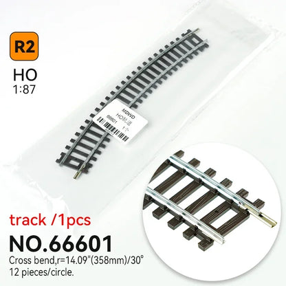 Ho scale 1/87 Train Track Model Railway  Be Powered Nickel Silver Narrow Gauge Curved Track Turnout Track Model