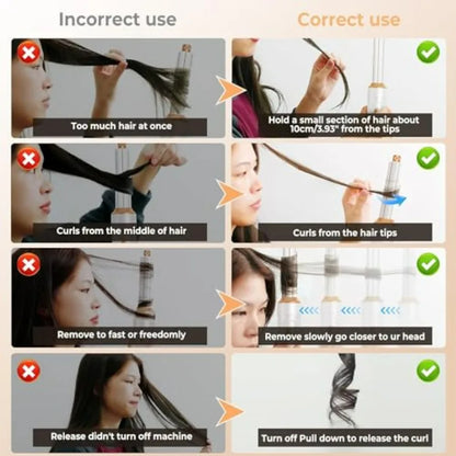 Hair Dryer Brush 5 in 1 for home use, ceramic-coated, rose gold, negative ion technology, 110, 000 RPM high-speed airflow, dual