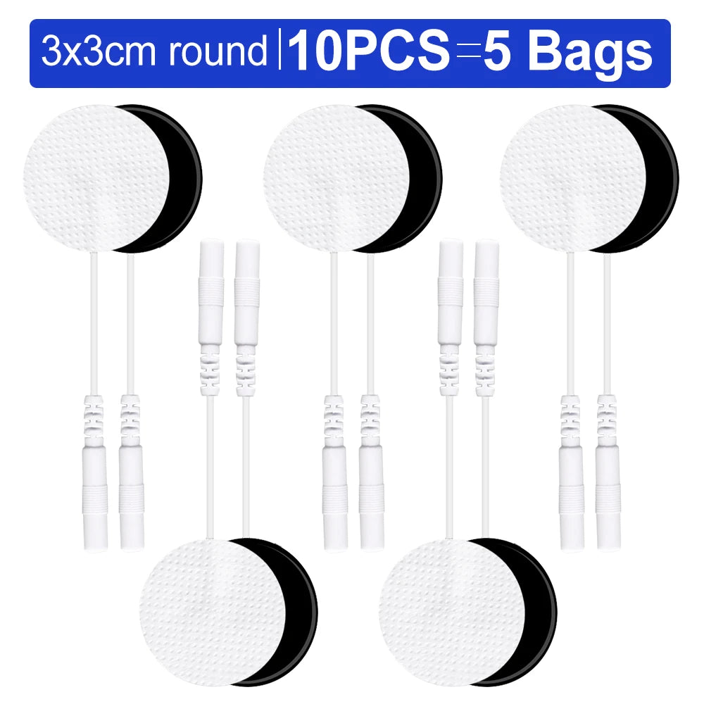 50/20/10pcs Electrode Pads Muscle Stimulator Acupuncture Massager Patches Tens Machine Conductive Gel Body Massage Pads