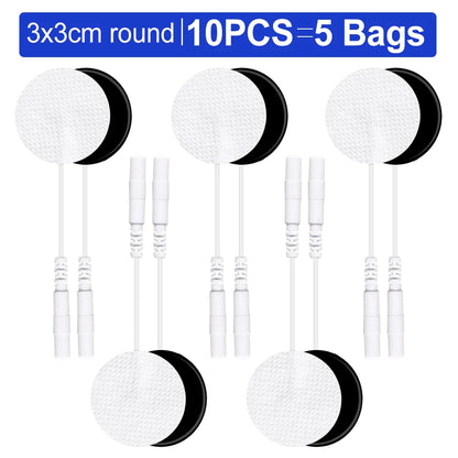 50/20/10pcs Electrode Pads Muscle Stimulator Acupuncture Massager Patches Tens Machine Conductive Gel Body Massage Pads