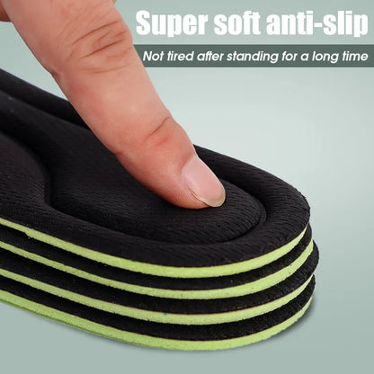 Nano Deodorant Shoe Inserts Breathable Odor Elimination Sports Insoles Sweat Absorbent Anti-smell Shoe Pads for Running Sneakers
