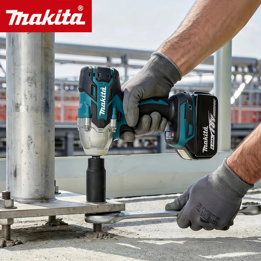 Makita DTW285 Low-Vibration Brushless Wrench For Steel Structure Installation And Factory Equipment Assembly Power Tools