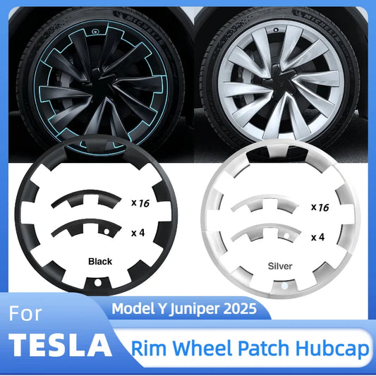 20 Inch Rim Wheel Patch Hub Caps For Tesla Model Y Juniper 2025 ABS Wheel Guard Cover Protectors Car Exterior Accessories