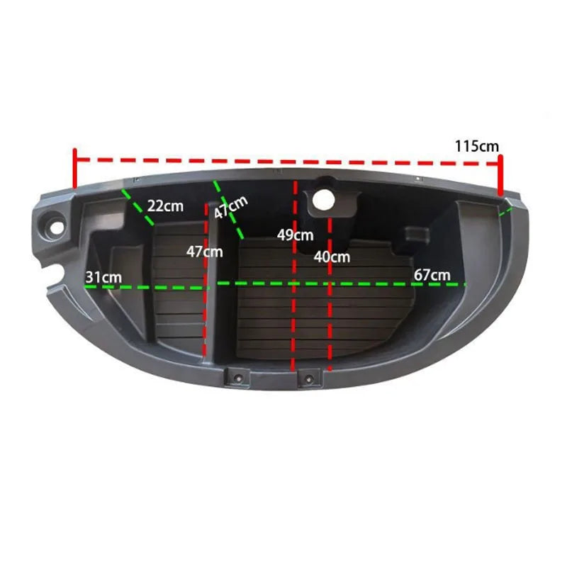 Front Trunk Storage Box For BYD Song Plus EV Seal U 2023-2025 Car Interior Storage Rear Trunk Storage Boxes Body Kit Accessories