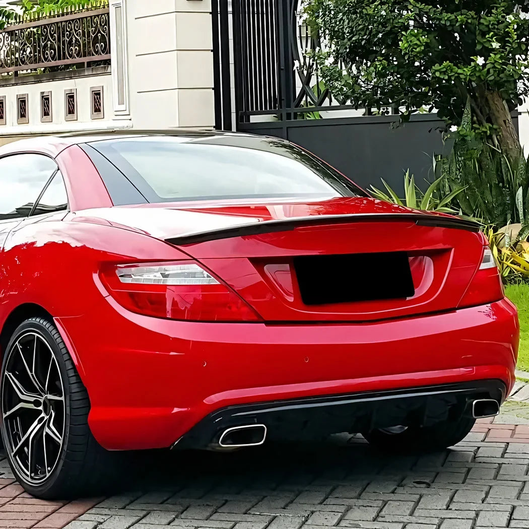 R172 Tail Wing Body Kits Part Gloss Black For Mercedes Benz SLK SLC R172 2011-2020 Car Rear Spoiler Trim Rear Trunk Lip Trim