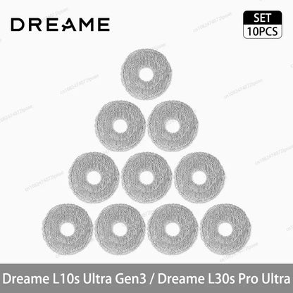 Dreame L10s Ultra Gen3 / L30s Pro Ultra Robot Vacuum Cleaner Accessories Main Side Brush Mop Cloth Hepa Filter Dust Bag Spare