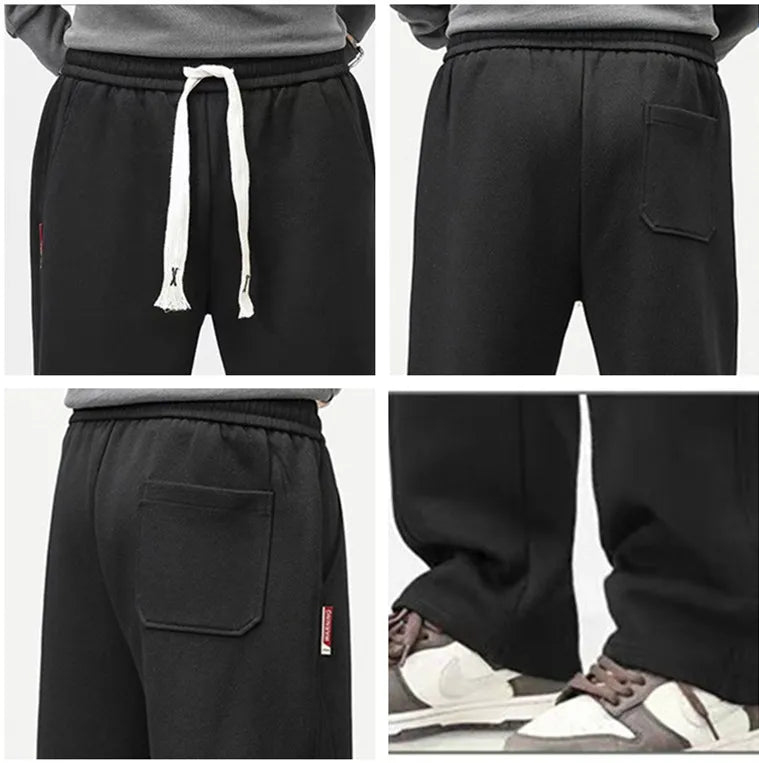 111CM 116CM Long Pants Tall Men Sports Straight Stretched Overalong Plus Size 7XL 6XL Lengthen Boys Sweatpants Male Trousers