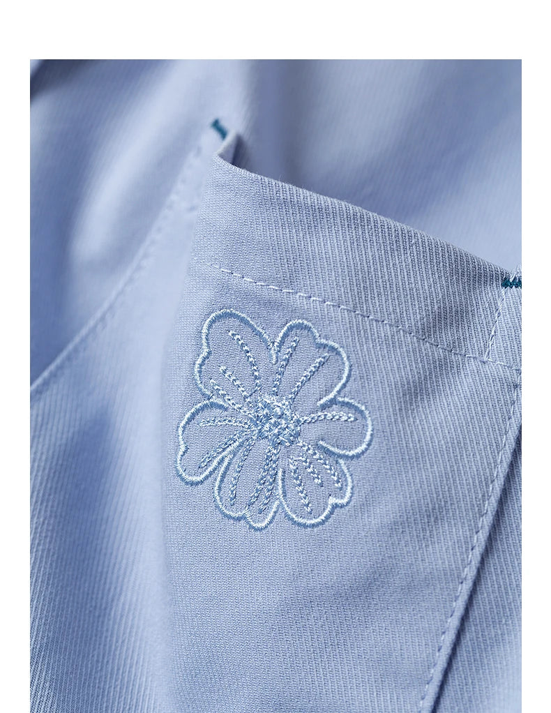 TOYOUTH Women Easy Morning Lazy Shirts 2026 Spring New Wrinkle-Resistant Low-Maintenance Light Spring Cotton Blouses