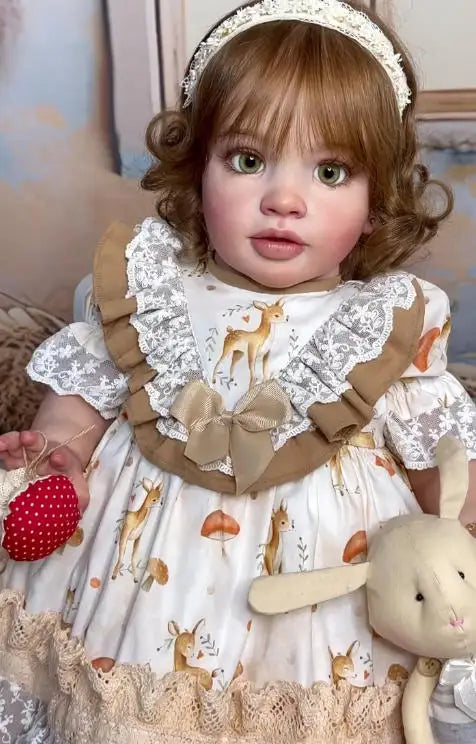 65cm Reborn Pippa Doll Kit Toddler Baby Already Painted DIY Doll Parts Handmade High Quality Unassembled Kits with Cloth Body
