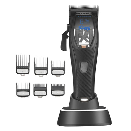3 Color Cover Professional 10000RPM Magnetic Motor Hair Clipper High Power Hair Cutting Machine Barber Trimmer