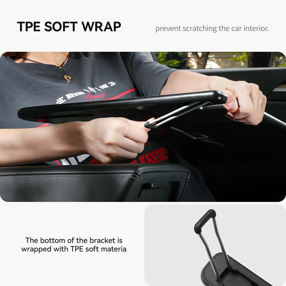 YZ Table Desk For Tesla Model 3 Y X S Highland Juniper 2021-2025 Car Steering Wheel Laptop Tray Food Desk Portable Office Table