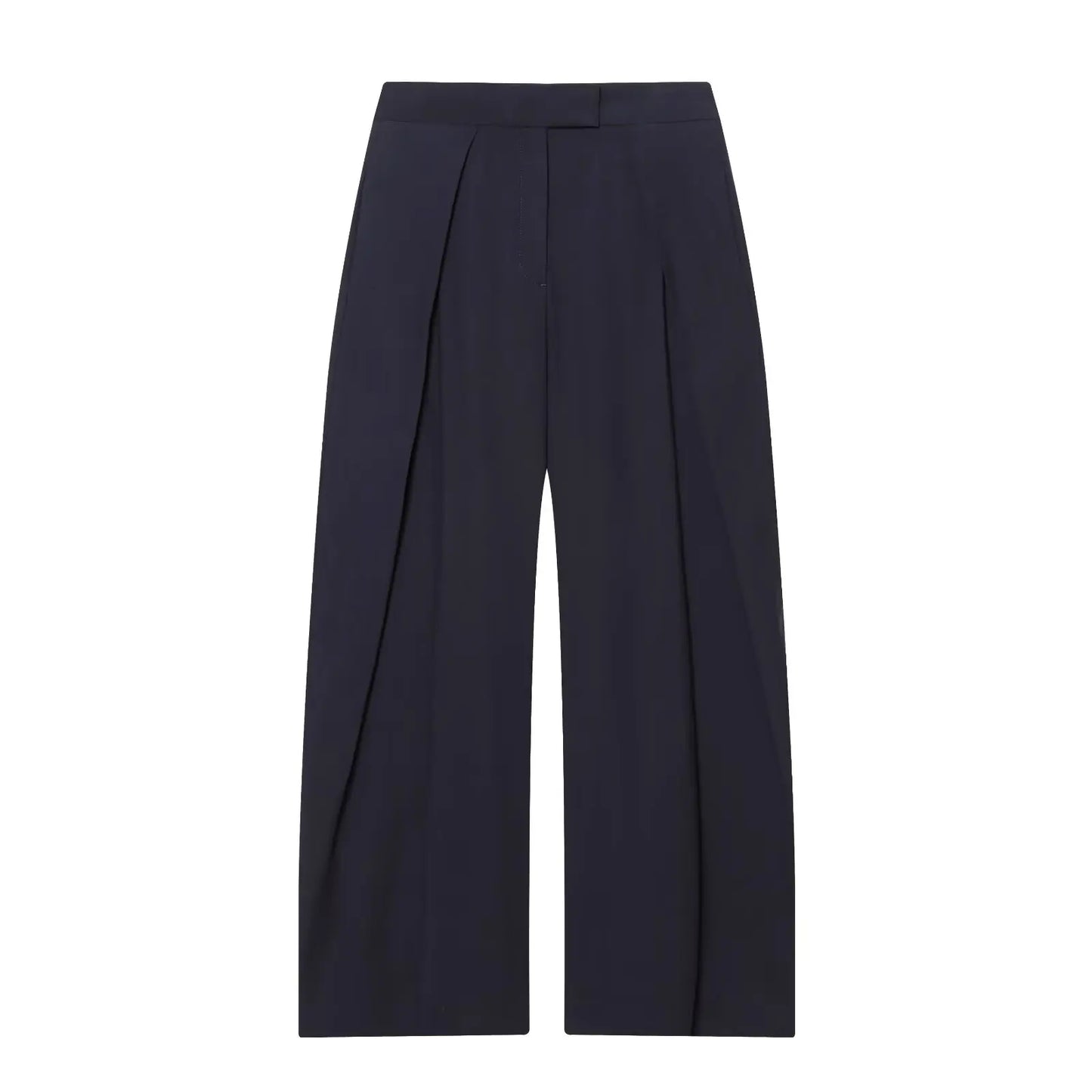 Women's Long Pants 2025 Autumn New Arrivals Military Green Pleated Loose Wide-Leg Pants Casual Fashion Stylish and Versatile