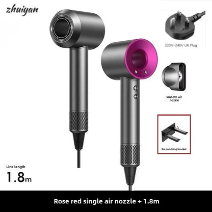 2026 Professional Leafless Wall-mounted Hair Dryer Negative Ion With Air Collecting Scattering Nozzle Salon Tool For Home Travel