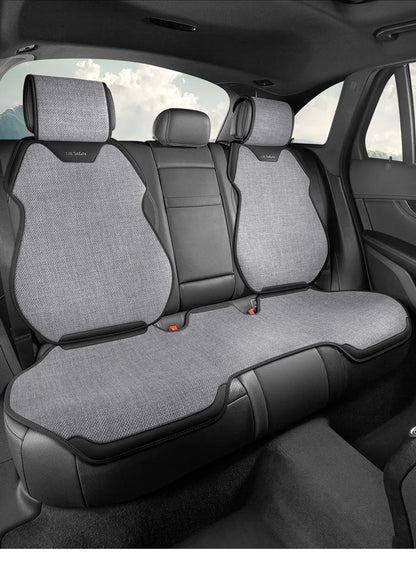 Universal Linen Car Seat Cover Four Season Auto Flax Comfortable Breathable Anti-Slip Covers Cushion SUV Car Seat Protection
