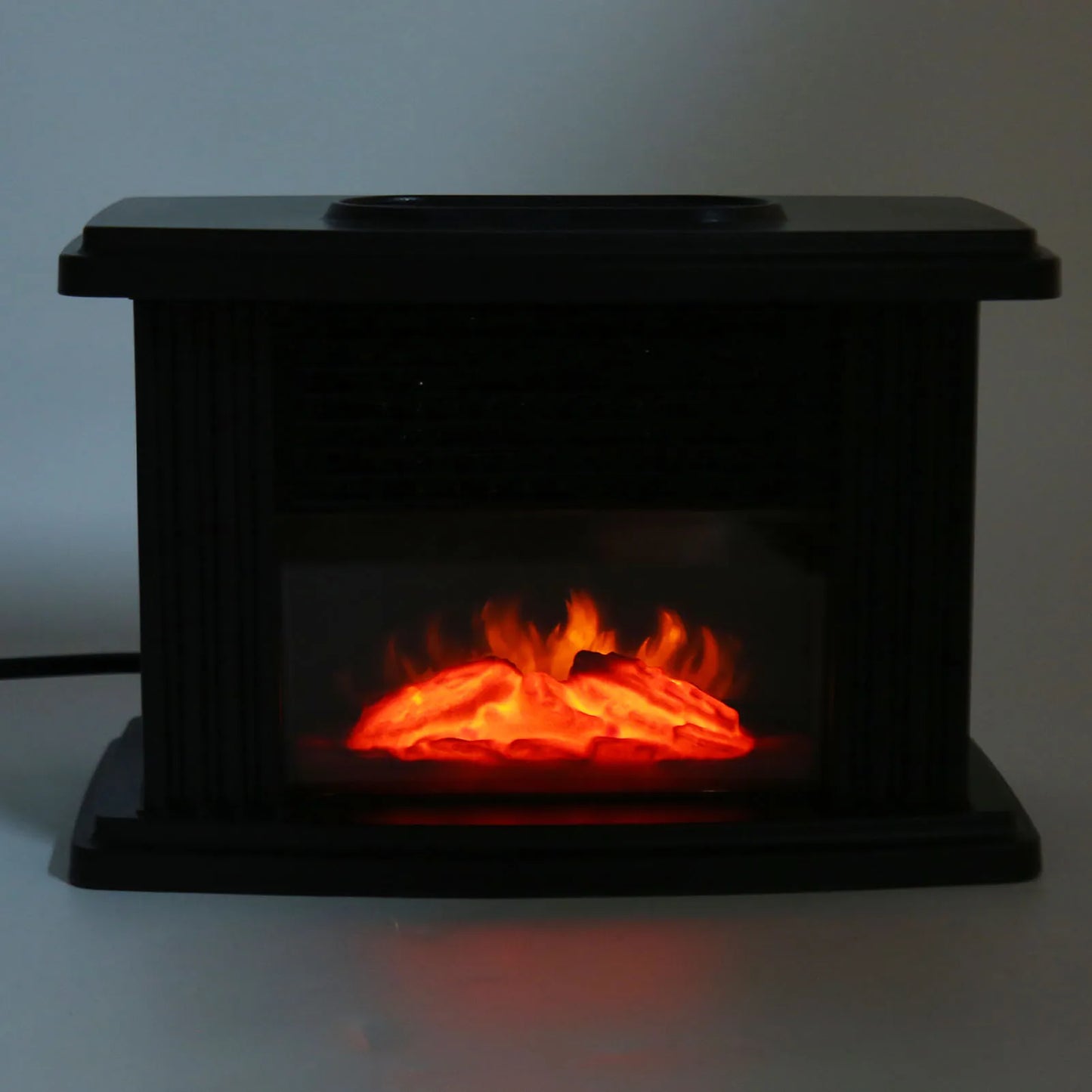 Mini Electric Fireplace Heater Simulated Flame Quiet Operation Portable Heating  Warmer Fan Space Heater with Remote Control