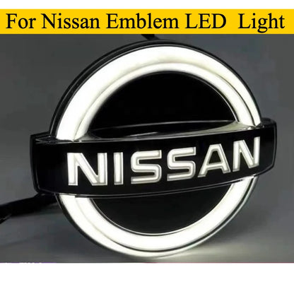 15,5-13CM or 17.5-15cm Front Grill Emblem for Nissan Patrol Sunny Teana Terra Qashqai X-Trail pathfinder juke Murano LED Emblem