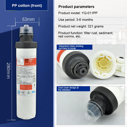 Sooel 10 Inch RO Water Filter Replacement Cartridges - PP Sediment, UDF & CTO Carbon Filters for Reverse Osmosis System Purifier