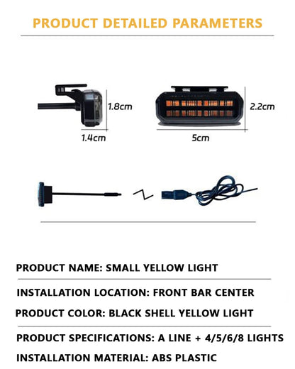 FOR TOYOTA HILUX LED Car Lights Front Grille LED Light Safety Warning Light Harness  Car Accessories LED Signal Lamps