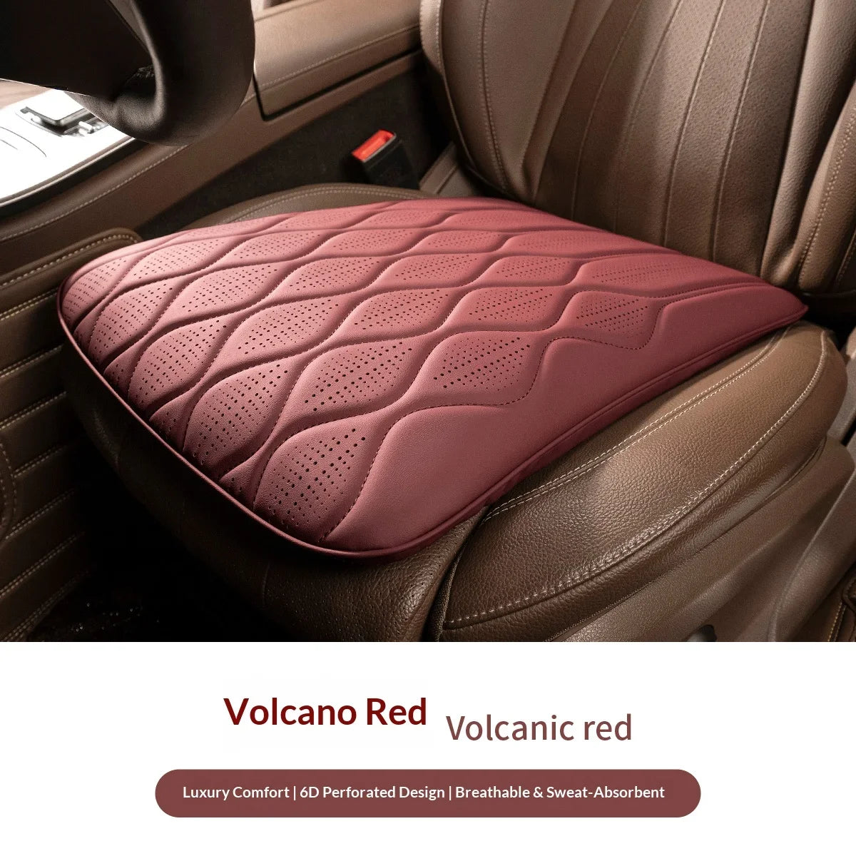 Wave style car seat cushion, creative accessory for car interior. Breathable and ventilated, suitable for all seasons