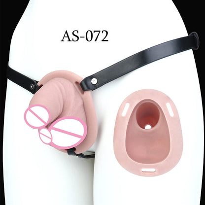 FRKO Real Skin Feel Silicone Male Chastity Cage Device Lock Bondage Belt Penis Sleeve Cock Restraint BDSM Erotic Sex Toys Men 18